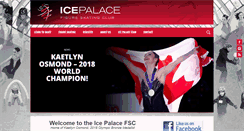 Desktop Screenshot of icepalace.ca