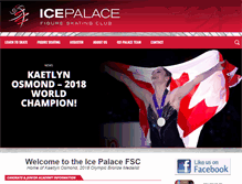 Tablet Screenshot of icepalace.ca